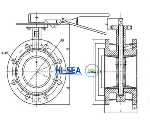 Marine Double Flanged Butterfly Valve drawing.jpg